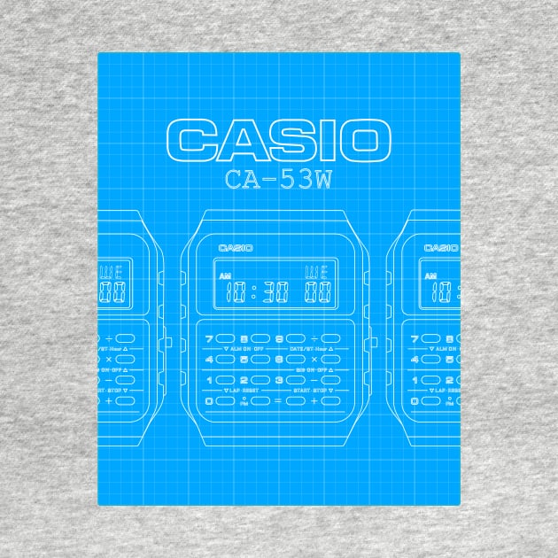 Casio CA-53W Cyanotype by RadDadArt